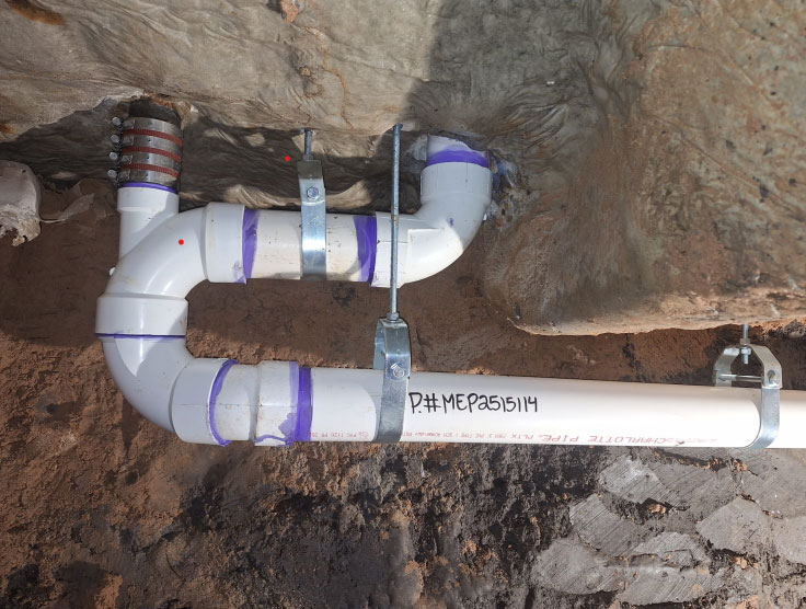 Under slab plumbing repair